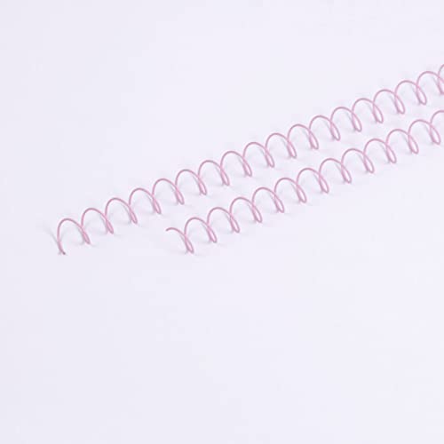 Craftelier - 2-Spiralen-Set zum Binden von Alben, Notizbüchern oder Agenden | Ideal für Scrapbooking und Bastelprojekte | Ø 1,27 cm (0,5") | Länge 30,5 cm (12") - Farbe Pink Baby von Craftelier