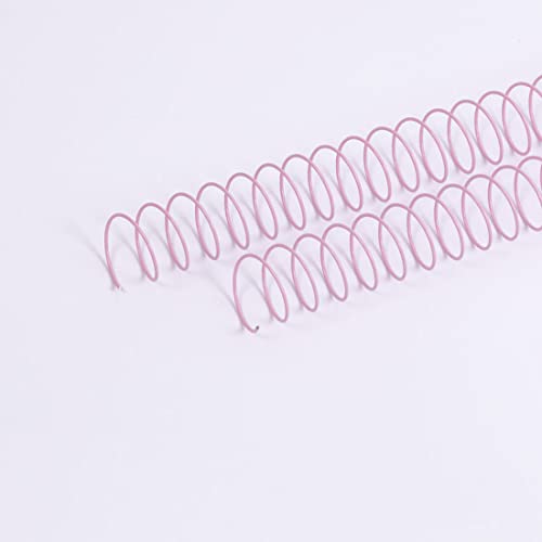 Craftelier - 2-Spiralen-Set zum Binden von Alben, Notizbüchern oder Agenden | Ideal für Scrapbooking und Bastelprojekte | Ø 2,54 cm (1") | Länge 30,5 cm (12") - Farbe Pink Baby von Craftelier
