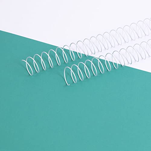Craftelier - 2-Spiralen-Set zum Binden von Alben, Notizbüchern oder Agenden | Ideal für Scrapbooking und Bastelprojekte | Ø 2,54 cm (1") | Länge 30,5 cm (12") - Farbe Weiß von Craftelier