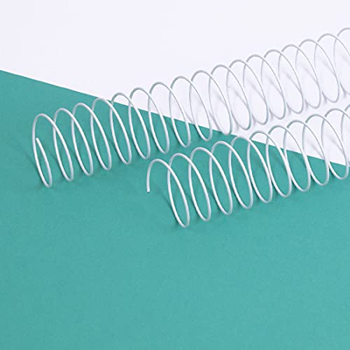 Craftelier - 2-Spiralen-Set zum Binden von Alben, Notizbüchern oder Agenden | Ideal für Scrapbooking und Bastelprojekte | Ø 3,81 cm (1.5") | Länge 30,5 cm (12") - Farbe Weiß von Craftelier