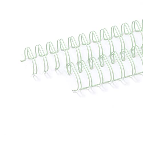 Craftelier - 2er-Set Doppelringbinder für Alben, Notizbücher, Tagebücher oder Kalender | Ideal für Scrapbooking- und Bastelprojekte | Ø 1,90 cm (0.75") - Farbe Mint von Craftelier