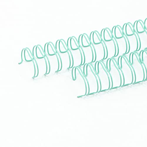 Craftelier - 2er-Set Doppelringbinderollen für Alben, Notizbücher, Kalender oder Kalendarien | Ideal für Scrapbooking- und Bastelprojekte | Ø 1,90 cm (0.75") - Farbe Türkis von Craftelier