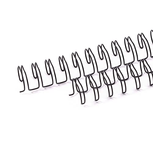 Craftelier - 2er Set Spiralordner für Alben, Notizbücher, Terminkalender oder Kalender | Ideal für Scrapbooking und Bastelprojekte | Ø 1,58 cm (5/8") - Farbe Schwarz von Craftelier
