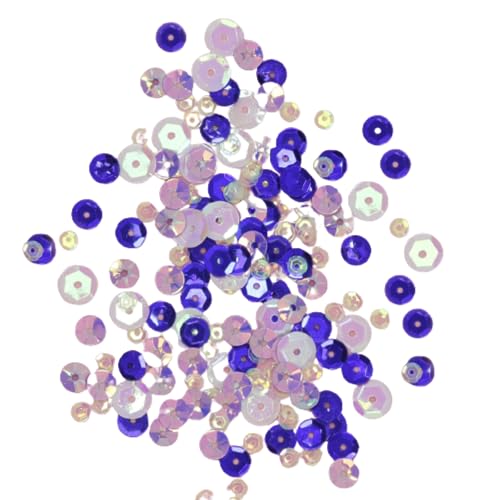 Craftelier - Purple Reflections Sequins for Crafts, Scrapbooking and Decorations | Diamantkreisformen - verschiedene Größen | Lila, Weiß und schillernde Farben von Craftelier