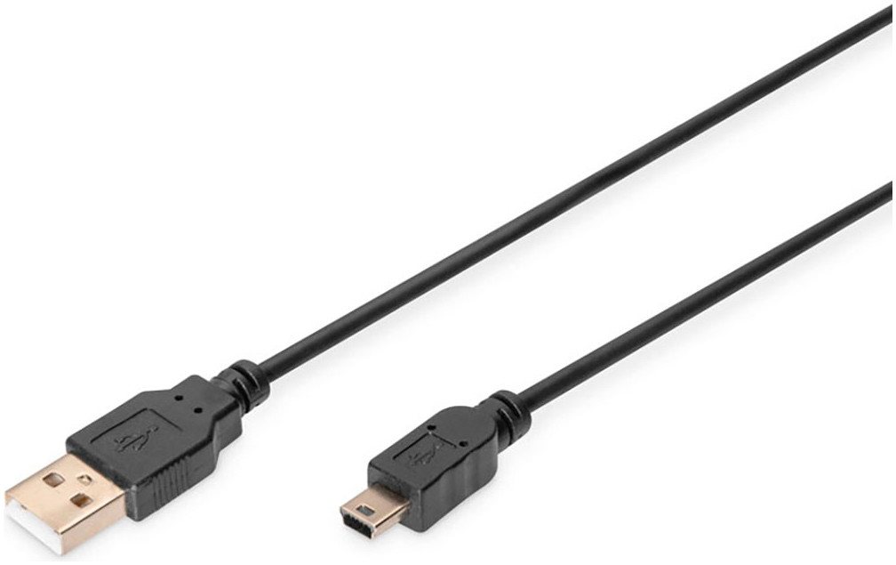 Digitus USB 2.0 Kabel Typ A-mini B (5pin) USB 2.0 USB-Kabel, (180 cm) von Digitus