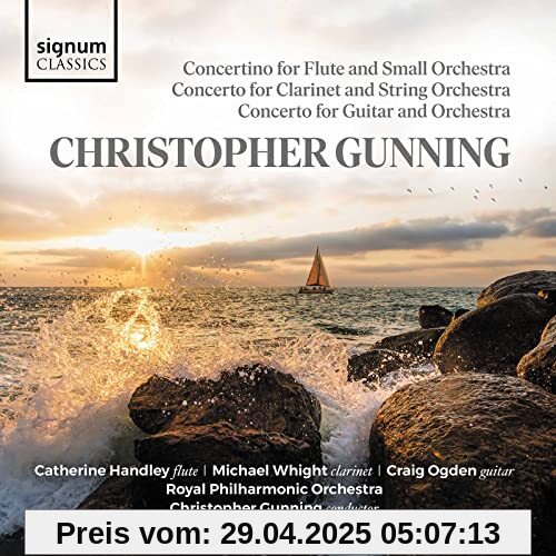 Gunning: Concerto for Guitar and Orchestra / Concerto for Clarinet and String Orchestra von Craig Ogden