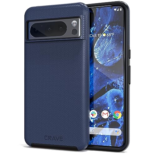 Crave Dual Guard Schutzhülle für Google Pixel 8 Pro, stoßfester Schutz, zweilagige Schutzhülle für Google Pixel 8 Pro – Marineblau Crave Dual Guard Schutzhülle für Google Pixel 8 Pro, stoßfester Schutz, zweilagige Schutzhülle für Google Pixel 8 Pro – Marineblau von Crave