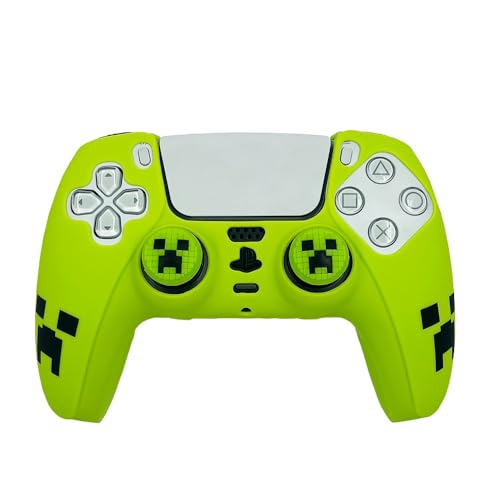 Crazy Diy - PS5 Controller Skin mit 2 Daumengriffen, Spieldesign, Limettengrün Crazy Diy - PS5 Controller Skin mit 2 Daumengriffen, Spieldesign, Limettengrün von Crazy Diy LTD