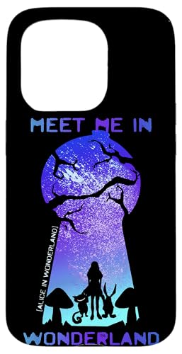 Hülle für iPhone 15 Pro Meet Me In Wonderland - Alice im Wunderland von Crazy Fun Designs Gifts - Alice