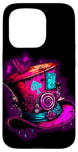 Hülle für iPhone 15 Pro We're All Mad Here rosa Steampunk Alice im Wunderland Hut Hülle für iPhone 15 Pro We're All Mad Here rosa Steampunk Alice im Wunderland Hut von Crazy Fun Designs Gifts - Alice