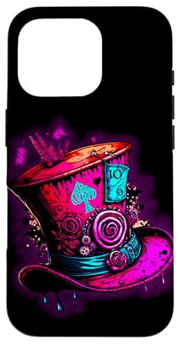 Hülle für iPhone 16 Pro We're All Mad Here rosa Steampunk Alice im Wunderland Hut Hülle für iPhone 16 Pro We're All Mad Here rosa Steampunk Alice im Wunderland Hut von Crazy Fun Designs Gifts - Alice