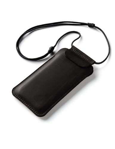 Crazy Horse Craft, Handyhülle für iPhone 16 Pro Max/16 Plus, Carbon Black, Handytasche zum Umhängen, Leder Hülle, Handy Tasche, Handysocken Etui Lanyard Phone Case Leather Sleeve Cover, Enlarged Crazy Horse Craft, Handyhülle für iPhone 16 Pro Max/16 Plus, Carbon Black, Handytasche zum Umhängen, Leder Hülle, Handy Tasche, Handysocken Etui Lanyard Phone Case Leather Sleeve Cover, Enlarged von Crazy Horse Craft