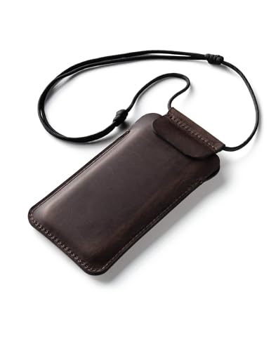 Crazy Horse Craft, Handyhülle für iPhone 16 Pro Max/16 Plus, Stone Grey, Handytasche zum Umhängen, Leder Hülle, Handy Tasche, Handysocken Etui Lanyard Phone Case Leather Sleeve Cover, Enlarged Crazy Horse Craft, Handyhülle für iPhone 16 Pro Max/16 Plus, Stone Grey, Handytasche zum Umhängen, Leder Hülle, Handy Tasche, Handysocken Etui Lanyard Phone Case Leather Sleeve Cover, Enlarged von Crazy Horse Craft