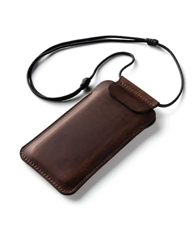 Crazy Horse Craft, Handyhülle für iPhone 16 Pro Max/16 Plus, Wood Brown, Handytasche zum Umhängen, Leder Hülle, Handy Tasche, Handysocken Etui Lanyard Phone Case Leather Sleeve Cover, Enlarged Crazy Horse Craft, Handyhülle für iPhone 16 Pro Max/16 Plus, Wood Brown, Handytasche zum Umhängen, Leder Hülle, Handy Tasche, Handysocken Etui Lanyard Phone Case Leather Sleeve Cover, Enlarged von Crazy Horse Craft