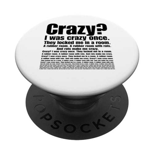 Lustig verrückt Ich war verrückt, als sie mich in ein Zimmer gesperrt haben PopSockets Klebender PopGrip Lustig verrückt Ich war verrückt, als sie mich in ein Zimmer gesperrt haben PopSockets Klebender PopGrip von OBUYZ