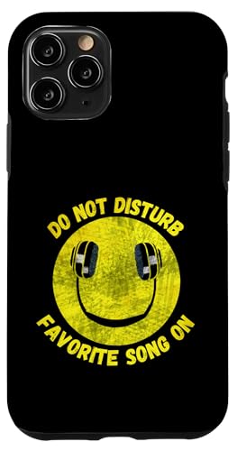 Stören Sie kein Lieblingslied auf Smile Music Headphones Hülle für iPhone 11 Pro von Crazy Music Lovers Co.