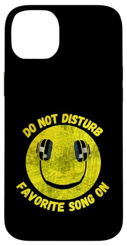 Stören Sie kein Lieblingslied auf Smile Music Headphones Hülle für iPhone 14 Plus von Crazy Music Lovers Co.