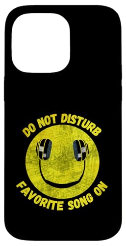 Stören Sie kein Lieblingslied auf Smile Music Headphones Hülle für iPhone 14 Pro Max von Crazy Music Lovers Co.