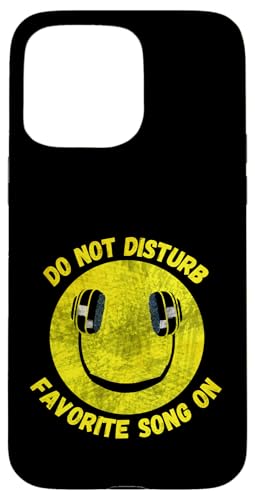 Stören Sie kein Lieblingslied auf Smile Music Headphones Hülle für iPhone 15 Pro Max von Crazy Music Lovers Co.