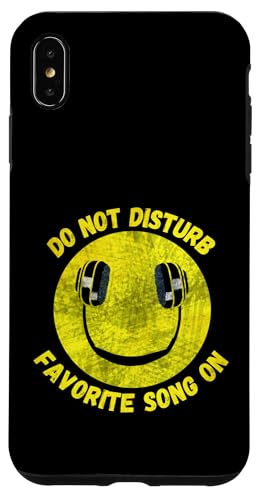 Stören Sie kein Lieblingslied auf Smile Music Headphones Hülle für iPhone XS Max von Crazy Music Lovers Co.