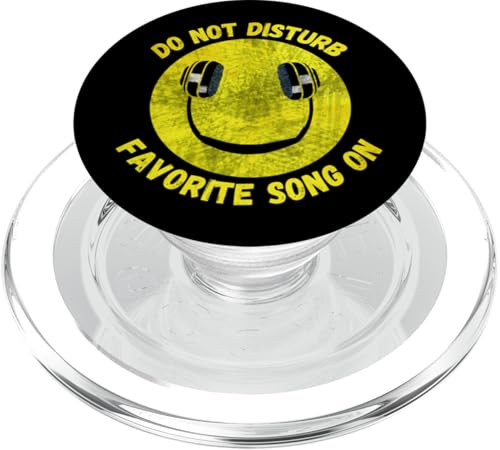 Stören Sie kein Lieblingslied auf Smile Music Headphones PopSockets PopGrip für MagSafe von Crazy Music Lovers Co.