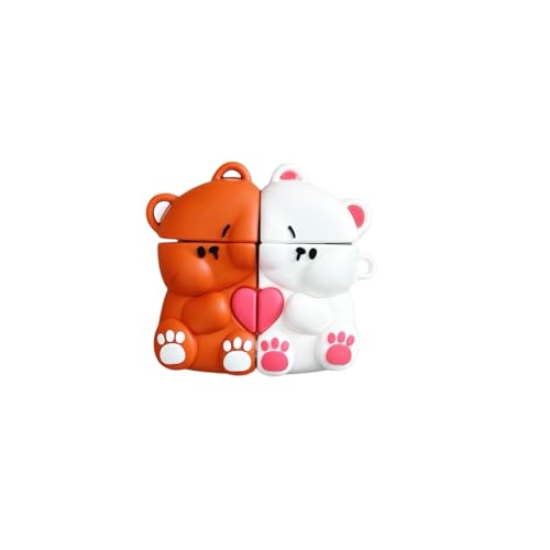 CrazyLemon Hülle für Airpods 3, Lustiges Cartoon Liebespaar Bären Design für Männer Frauen Kinder Teenager Mädchen Jungen Stoßfeste TPU Schutzhülle Kopfhörer Taschen & Cases CrazyLemon Hülle für Airpods 3, Lustiges Cartoon Liebespaar Bären Design für Männer Frauen Kinder Teenager Mädchen Jungen Stoßfeste TPU Schutzhülle Kopfhörer Taschen & Cases von CrazyLemon