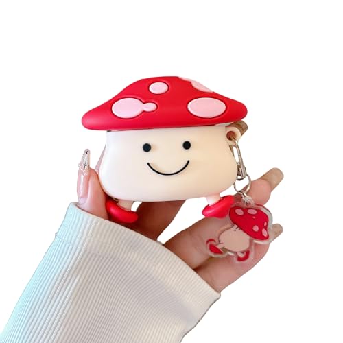 CrazyLemon Hülle für Airpods 4, Lustiges Rotes Pilz Design mit Schlüsselanhänger für Männer Frauen Kinder Teenager Mädchen Jungen Weiche Stoßfeste TPU Schutzhülle Kopfhörer Taschen & Cases CrazyLemon Hülle für Airpods 4, Lustiges Rotes Pilz Design mit Schlüsselanhänger für Männer Frauen Kinder Teenager Mädchen Jungen Weiche Stoßfeste TPU Schutzhülle Kopfhörer Taschen & Cases von CrazyLemon