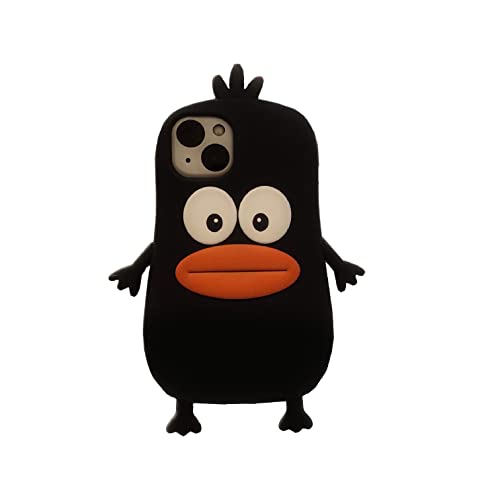 CrazyLemon Süße iPhone 11 Hülle, Lustige 3D Cartoon Tiere Weiches Silikon Stoßfest Vollständige Schutzhülle Hülle für Mädchen Jungen Frauen Kinder - Ente Schwarz von CrazyLemon
