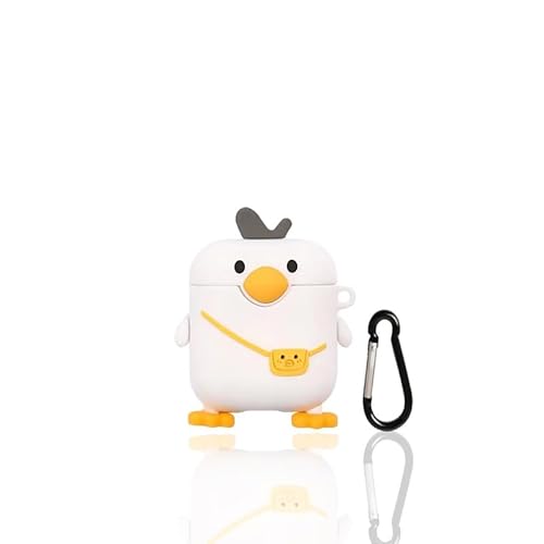 CrazyLemon für AirPods 1 & 2 Hülle, Weiche Silikon Kopfhörerhülle für AirPods 3D Karikatur Tier Mädchen Jungen Coole Lustige Süße Schutzhülle Kopfhörer Taschen & Cases - Rucksack Ente CrazyLemon für AirPods 1 & 2 Hülle, Weiche Silikon Kopfhörerhülle für AirPods 3D Karikatur Tier Mädchen Jungen Coole Lustige Süße Schutzhülle Kopfhörer Taschen & Cases - Rucksack Ente von CrazyLemon