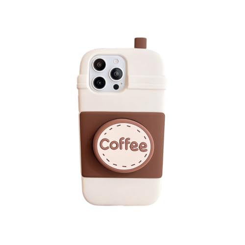 CrazyLemon für iPhone 14 Pro Max / 15 Pro Max Silikon Schutzhülle, 3D Cartoon Figur mit Karikatur Ständer Weiches Silikongummi Coole Lustige für Teenager Kinder - Kaffeetasse CrazyLemon für iPhone 14 Pro Max / 15 Pro Max Silikon Schutzhülle, 3D Cartoon Figur mit Karikatur Ständer Weiches Silikongummi Coole Lustige für Teenager Kinder - Kaffeetasse von CrazyLemon
