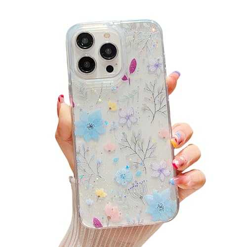 CrazyLemon für iPhone 15 Pro Schutzhülle, Transparentes Silikon Süßes Mädchen Blumenmuster für Frauen Mädchen Schlank Anti-Gelb TPU Gummi Stoßfest Handyhülle - Blumen 11 CrazyLemon für iPhone 15 Pro Schutzhülle, Transparentes Silikon Süßes Mädchen Blumenmuster für Frauen Mädchen Schlank Anti-Gelb TPU Gummi Stoßfest Handyhülle - Blumen 11 von CrazyLemon