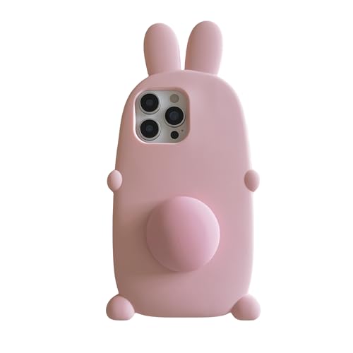 CrazyLemon für iPhone 16 Pro Silikon Schutzhülle, 3D Cartoon Figur mit Karikatur Ständer Weiches Silikongummi Coole Lustige für Teenager Kinder - Großes Kaninchen CrazyLemon für iPhone 16 Pro Silikon Schutzhülle, 3D Cartoon Figur mit Karikatur Ständer Weiches Silikongummi Coole Lustige für Teenager Kinder - Großes Kaninchen von CrazyLemon