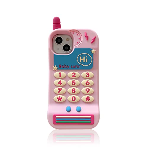 CrazyLemon iPhone 14 Pro Silikon HandyHülle, Weich Bumper Gummi Gel 3D Karikatur Hülle Stoßfest Schützende Junge Mädchen Teenager Hüllen - Farbiges Mobiltelefon von CrazyLemon