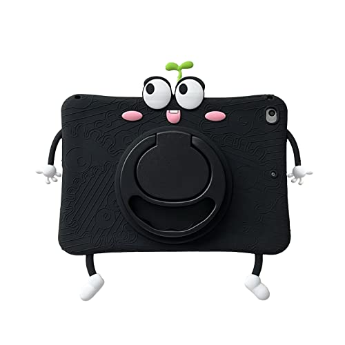 Hülle für iPad Mini 4 / Mini 5, CrazyLemon Kind Teenager Junge Mädchen Weich Silikon Hülle Schutzhülle 360° Drehbarem Tablet Ständer mit Schlüsselband - Puppe von CrazyLemon