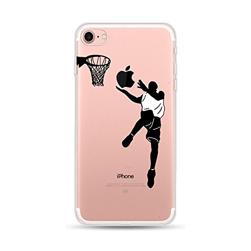 Kreativ Hülle für iPhone 6 iPhone 6S, CrazyLemon Transparent Klar TPU Silikon Handyhülle Durchsichtig Niedlich Basketball Spielen Muster Vollschutz Schutzhülle für iPhone 6 iPhone 6S 4.7" - Pattern 01 von CrazyLemon