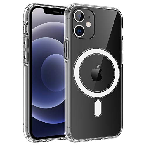 Silicone Case Compatible with Mag-Safe for iPhone 11 Pro Max 2020 Cover, Built in Magnet Circle Slim Liquid Silicone Wireless Charger | Wallet Soft Shockproof Protective Shell von Crazycat