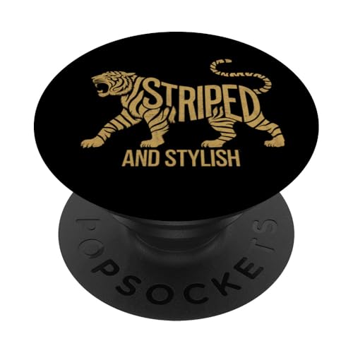 Gestreift aber stylisch PopSockets Klebender PopGrip von CreaStyle-KT