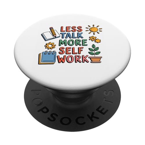Weniger Worte, mehr Arbeit an sich selbst. PopSockets Klebender PopGrip von CreaStyle-KT