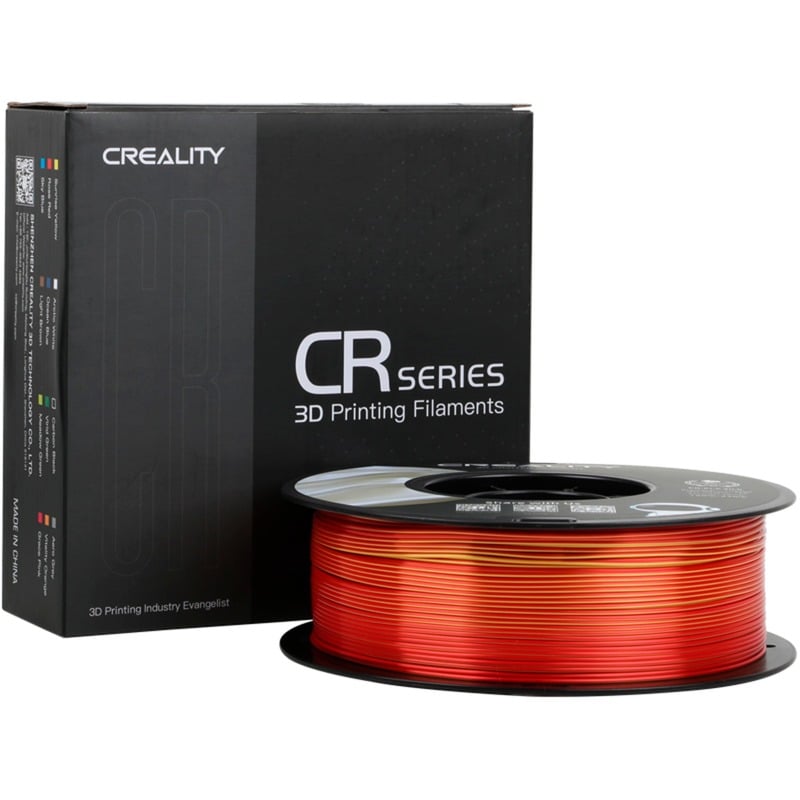 CR-Silk PLA Filament Gold/Rot, 3D-Kartusche von Creality