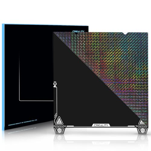 Creality 3D-Drucker-Bauplatte für K1/K1C Bauplatte/Ender 3 V3/Ender 3 V3 KE/Ender 3 V3 SE-Bauplatte/Ender 3 V2/Ender 5 S1 und alle 3D-Drucker (Creality PEI Black + PEY Phantom 235 x 235 mm) von Creality