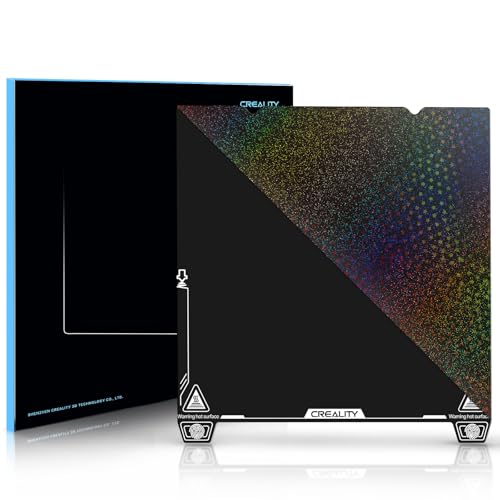 Creality 3D-Drucker-Bauplatte für K1/K1C Bauplatte/Ender 3 V3/Ender 3 V3 KE/Ender 3 V3 SE-Bauplatte/Ender 3 V2/Ender 5 S1 und alle 3D-Drucker (Creality PEI Black + PEY Stars 235 x 235 mm) von Creality