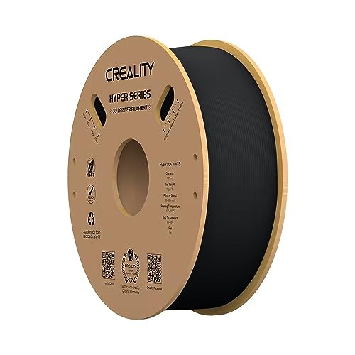 Creality 3D Drucker Filament, 1KG Hyper PLA Filament für Schnellen 3D Druck, 1,75 mm Ender PLA Filament ohne Verheddern, Starke Haftung & Überhang Leistung, Genauigkeit +/- 0,03 mm von Creality