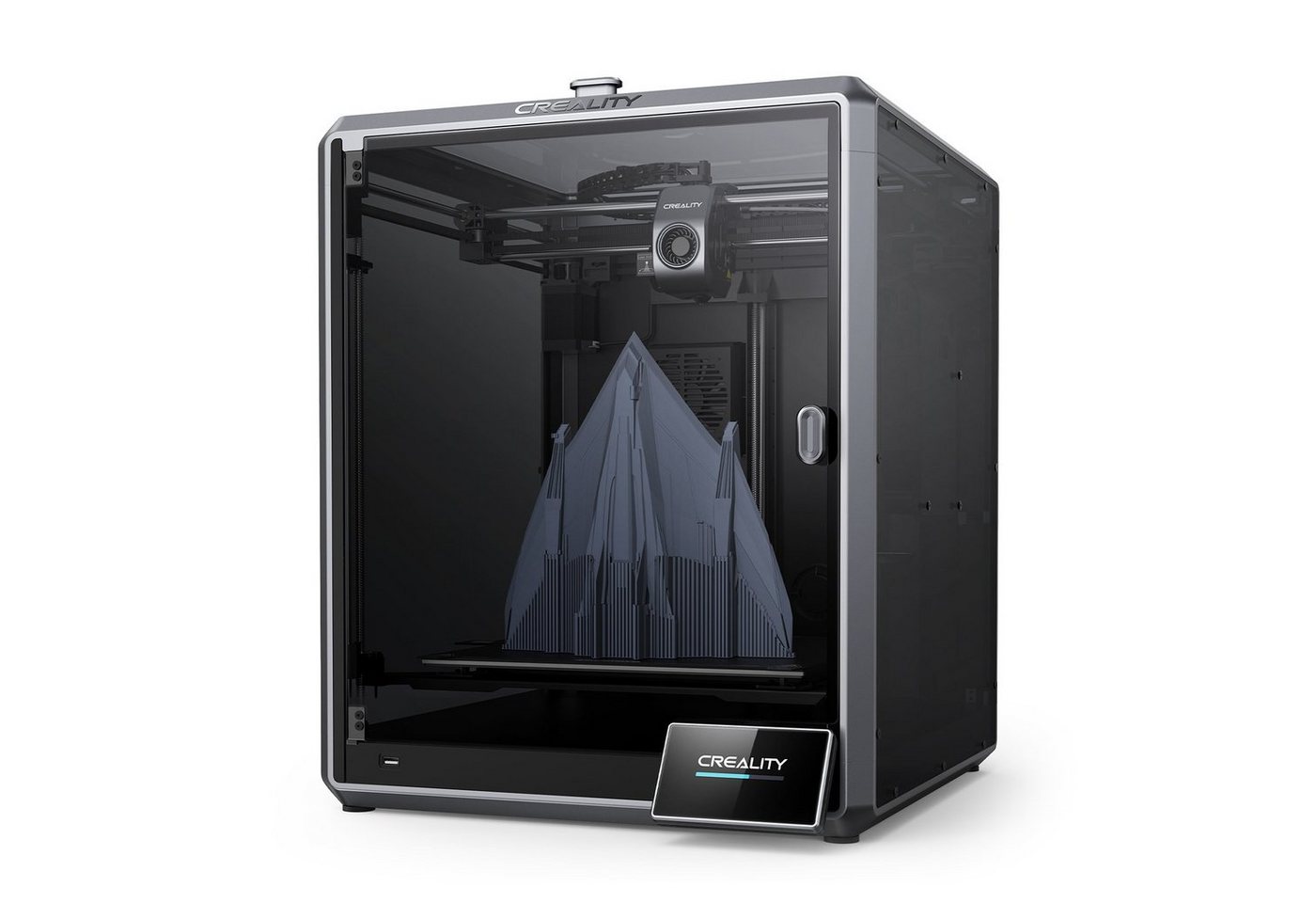 Creality 3D-Drucker K1 Max FDM 3D-Drucker CoreXY, 600 mm/s Druckgeschwindigkeit, Großem Durchfluss-Hotend, Integriertem AI LiDAR und AI-Kamera von Creality