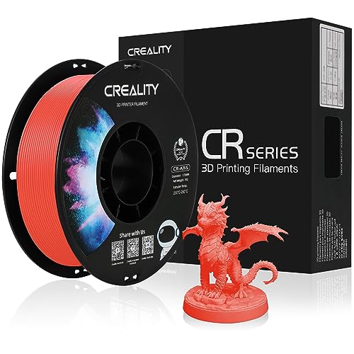 Creality ABS Filament 1.75 mm, Officiel 3D Druck Filament ABS, Sans Nœuds, Forte Liaison et Surplomb, Précision Dimensionnelle +/- 0,03 mm, Bobine de 2,2 lbs/Bobine (Rot) von Creality