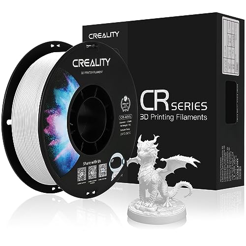 Creality ABS Filament 1.75 mm, Officiel 3D Druck Filament ABS 1.75mm Weiß, Sans Nœuds, Forte Liaison et Surplomb, Précision Dimensionnelle +/- 0,03 mm, Bobine de 2,2 lbs/Bobine von Creality