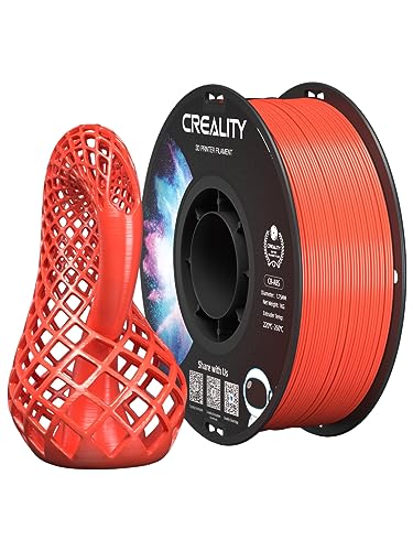 Creality CR ABS 1.75 mm Filament, Hohe Zähigkeit Filamenten 1KG, Ungiftig, Verschleißfest, Kompatibel mit Allen Creality FDM-Druckern, Rot von Creality