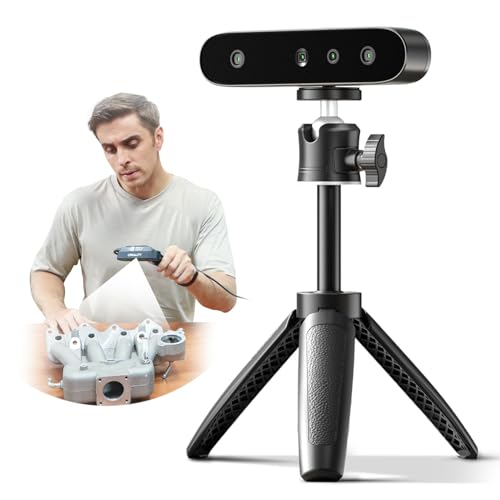 Creality CR-Ferret SE 3D Scanner, 0,1 mm hohe Genauigkeit, Desktop 3D Scanner, flexibler Scanbereich, Anti-Shake, 24-Bit Vollfarb Schnellscan, für Mac Windows von Creality