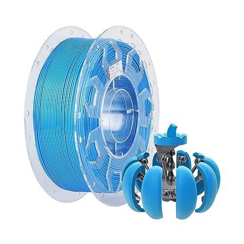 Creality CR PLA Filament 1,75mm, 1.0kg Spule Filament für 3D Drucker, Maßgenauigkeit ±0.03mm Druckfilament, Geeignet für FDM 3D Drucker (Blau) von Creality