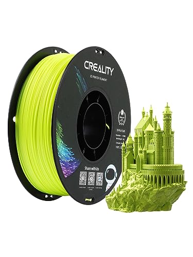 Creality CR PLA Filament 1,75mm, 1.0kg Spule Filament für 3D Drucker, Maßgenauigkeit ±0.03mm Druckfilament, Geeignet für FDM 3D Drucker (Fluoreszierendes Gelb) von Creality