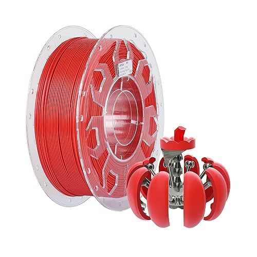 Creality CR PLA Filament 1,75mm, 1.0kg Spule Filament für 3D Drucker, Maßgenauigkeit ±0.03mm Druckfilament, Geeignet für FDM 3D Drucker (Rot) von Creality